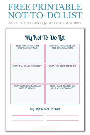 A What Not To Do List Coping Skills Therapy Worksheets Self Improvement