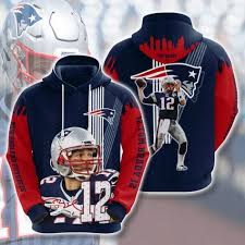 Sports American Football Nfl New England Patriots Tom Brady Usa 1137 Hoodie 3d