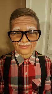 100th Day Of School Old Man Makeup Old Man Makeup Old Man Costume Old Man Halloween Costume