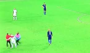 New england is ahead of the l.a. Wayne Rooney Confronted By Pitch Invader During Last England Game Football Sport Express Co Uk