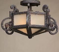 Maybe you would like to learn more about one of these? 6500 2 Spanish Mediterranean Style Iron Semi Flush Ceiling Fixture Spanish Revival Lighting
