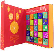 English Tea Shop Organic Book Style Red Advent Calendar 25 Pyramid Tea Bags Amazon Co Uk Grocery