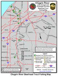 Chagrin River Steelhead Fishing Map And Guide