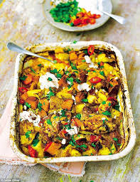 Jamie Oliver Chicken Chorizo Bake Peppers Sweet Potatoes Spuds Stuffed Peppers Chicken Chorizo Savoury Food