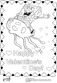 Spongebob squarepants valentines day coloring pages spongebob. Spongebob Valentines Coloring Novocom Top