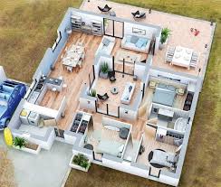 Couleurs Villa Vous Propose La Villa Patio Moderne Contemporaine Cette Maison Est Ideale Pour Des F Haus Design Plane Sims Haus Haus Grundriss