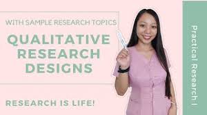 The series of questions were. Types Of Qualitative Research Explained In Filipino