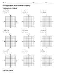Click show answer underneath the problem to see the answer. Systems Of Equations Solve By Graphing Algebra Worksheet By Pecktabo Math