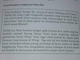 Contoh Cerita Fiksi Lengkap