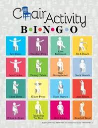 Chair Activity Bingo Nursing Home Activities Elderly Activities Occupational Therapy Activities
