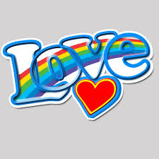 Download Love Rainbow Heart Hippie Sticker Sticker Frenzy