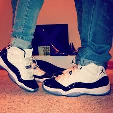 The air jordan 11 low concord bred was originally rumored to launch on april 25th. Jordan Couple Concord 11s Jordan Shoes Retro Couple Shoes Sneakers Men Fashion