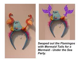 Mermaid And Under The Sea Party 99 Cent Store Headband Replace Flamingos With A Mermaid Tail Under The Sea Party Candy Bar Wedding Wedding Candy