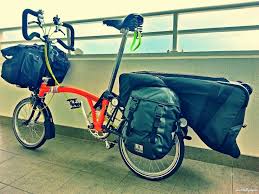 How I Transported Our Belongings And The B Transport Bag To Our Next Hotel Clothings On The Rear Panniers Equipment Amd Big Items On The Front T Bag And The B
