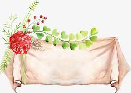 Flower And Leaves Banner Leaves Patten Png Images Vector Banner Clip Art Clip Art Banner