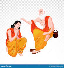 Guru Purnima Charachter on Png Background Stock Vector - Illustration of hand, drawing: 188510327