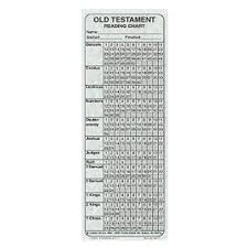 Old Testament Reading Chart Bookmark