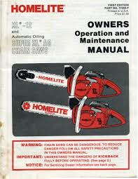 Homelite is one of the most reliable names in chainsaws & now you can get homelite replacement parts that are just as reliable. Homelite Xl12 Owner S Operation And Maintenance Manual Pdf Download Manualslib