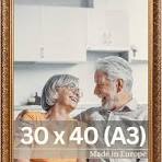 Victor Rubens Antieke fotolijst - lijst: 30 x 20 mm, echt glas, barokke  stijl, antieke lijst, lijst: 30 x 20 mm - echt glas - in verschillende  maten ...