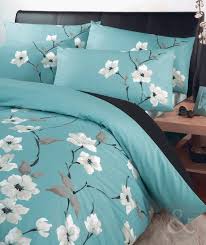 Oriental Floral Duvet Cover Set Luxury Poly Cotton Bedding Bed Quilt Cover Sets Aqua Blue Turquoise T Floral Duvet Cover Blue Bedding Sets Duvet Bedding Sets