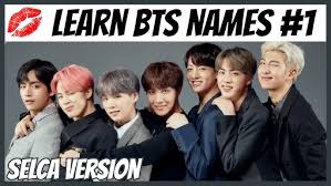 A.r.m.y (adorable representative mc for youth) Learn Bts Member Names 1 Test Yourself Youtube