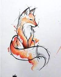 Drawings Of Foxes Fox Watercolour Watercolour Drawings Tattoo Watercolor Watercolor Cards Watercolor Ide Watercolor Fox Fox Drawing Easy Watercolor Fox Tattoos