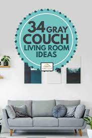 Pillows and vases are perfect to add those little green accents. 34 Gray Couch Living Room Ideas Inc Photos Home Decor Bliss
