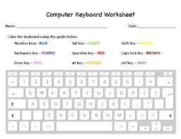 Anatomy of a keyboard — terminology. Computer Keyboarding Worksheets Teaching Resources Tpt