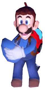 Scarescraper Blue Luigi Taking Off His Hat By Transparentjiggly64 On Deviantart Luigi Blue Hats