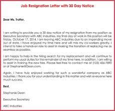 Resignation letter with notice sample with examples. How To Write A 30 Day Notice To Vacate 14 Free Templates
