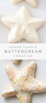 Sugar Cookie Buttercream Frosting Julie Blanner In 2020 Sugar Cookie Buttercream Frosting Iced Sugar Cookie Recipe Iced Sugar Cookies