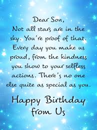 Check spelling or type a new query. No One Else As Special As You Happy Birthday Card For Son From Parents Birthday Greeting Cards By Davia
