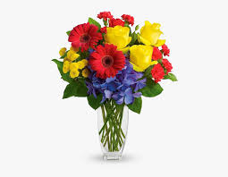 Download yellow flower images and photos. Red Yellow Blue Flower Arrangement Hd Png Download Kindpng