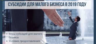 Subsidii Dlya Malogo Biznesa V 2019 Godu Kbr