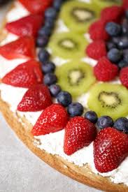 Fruit Pizza With A Sugar Cookie Crust Home Jobs By Mom Recipe Fruit Pizza Sugar Cookie Fruit Pizza Recipe Easy Fruit Pizza