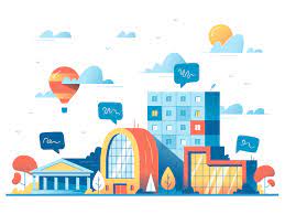 Big City Life City Illustration City Icon Icon Design Inspiration