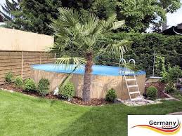 Imagen De La Piscina De Pared De Acero Stahlwandbecken Bild Imagen De La Piscina De Pared De Ace In 2020 Above Ground Pool Landscaping Pool Designs Backyard Pool