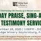 Holiday Praise, Sing-Along & Testimony Service event in Saylorsburg, PA