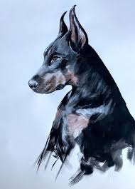 Maybe you would like to learn more about one of these? Doberman Pet Portrait Painting By Leysan Khasan Saatchi Art