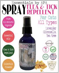 How can essential oils get rid of fleas? Organic Flea Tick Repellent Spray For Cats