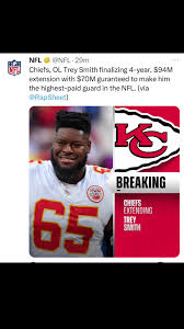 Trey Smith Signs 4 Year $92m Chiefs Deal | TikTok