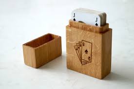 Add to favorites mcm wood playing card set| vintage mid century unopened playing cards with wood caddy|. Personalised Wooden Playing Card Box Makemesomethingspecial Com