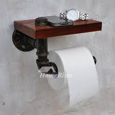 Black Unique Antique Bronze Rustic Wooden Toilet Paper Holder Toilet paper holders toilet paper holder wooden toilet roll holder wood wall mounted.