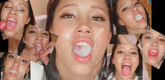 Bukkake gokkun: Cute latina swallows 59 loads - ThisVid.com