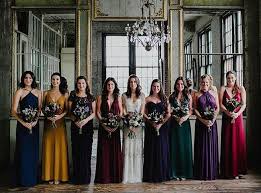 Fabulous Fall Wedding Inspiration Moody Jewel Toned Wedding Ideas Fall Bridesmaids Wedding Inspiration Fall Wedding Bridesmaid Dresses