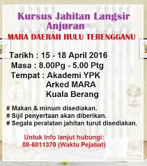 Keahlian yang satu ini juga sangat besar peluangnya buat kamu yang ingin membuatnya peluang usaha. Mara Daerah Hulu Terengganu Posts Facebook