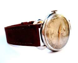 Vintage Watch Swiss Election Grand Prix Classic Art Deco Men Running 1940c Dial Textured 35mm Steel Leather Stra Vintage Watches Watches For Men Leather Straps