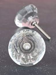 Vintage Glass Crystal Door Drawer Knob