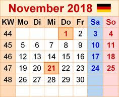 To je bilo u 21. 11 Kalender November 2018 Ideas Calendar Printables Printable Calendar Calendar Template