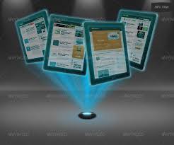 Web Hologram Mockups Hologram Mockup Web Design